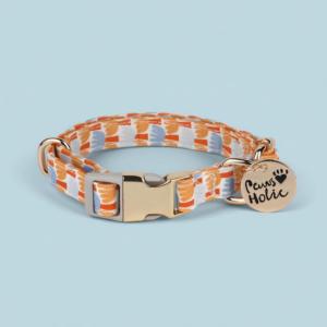 Collar de Perro de Algodón Personalizado de Lujo Elegante y Premium Talla M, Suave y Duradero con un Lindo Estampado, Accesorio para Mascotas - Product Image 1