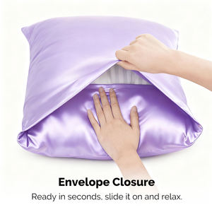 Шелковая наволочка QINGYAN на заказ, из 100% натурального шелка тутового шелкопряда, с потайной молнией, мягкая, в форме конверта - Product Image 3