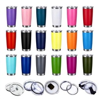 Gobelet isotherme en acier inoxydable de 20 oz pour voiture, cadeau, isolation thermique de 6 à 12 heures, logo personnalisable, moderne, pour bière/eau/glace