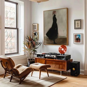 Peinture à l'huile vintage peinte à la main, représentant des personnes, pour la décoration intérieure, la maison et le bureau, vente en gros - Product Image 2