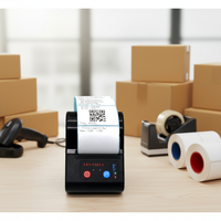 Printer Label Thermal Portabel 2 Inci untuk Usaha Kecil, Printer Mini Mobile Nirkabel Bluetooth dengan Baterai