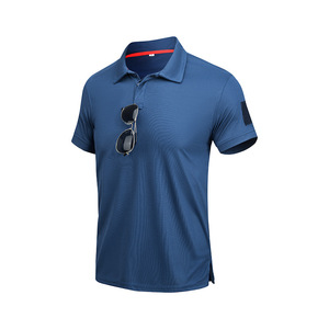 Custom Logo Factory Price <b>Polyester</b> Cotton Short Sleeve Tshirts O-neck Tee Breathable Sports Tactical Men's Polo <b>T</b>-<b>Shirt</b> - Product Image 5