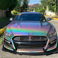 Couleur arc-en-ciel Holo Nails Shimmer Loose Pigment Micro Holographic Laser Chrome Powder Car Paint