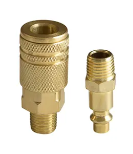 1/4-Inch Male Industrial Coupler Male Quick Connector Air Coupler Quick Release Connector Coupler