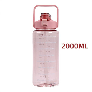 Vaso de Agua de Gran Capacidad Tipo Cubo, para Deportes al Aire Libre, con Pajita, Resistente a Altas Temperaturas, Ecológico, de PC, Diseño Clásico - Product Image 5