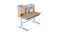 Bureau d'étude pour enfants, table réglable en hauteur, bureau manuel réglable en hauteur, table portable pour ordinateur portable