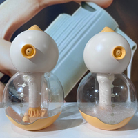 Distributeur de savon électrique innovant en forme de tête d'ours, rechargeable, étanche en ABS, pour shampoing, lotion, bouteille de salle de bain