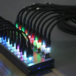 Cable DE DATOS Nightlight controlado por voz PD100 Carga súper rápida OEM RGB USB a USB-c