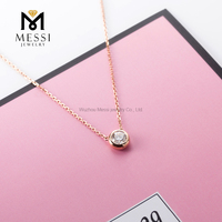 Messi — bijoux en or MS-163 pour hommes, bracelet de bateau solide 10k 14k 18k, 0.5