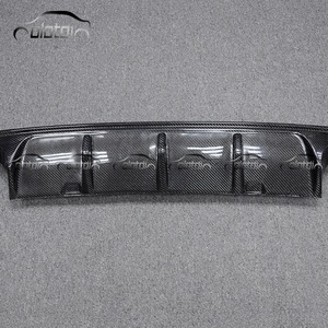 R Style Carbon Fiber Rear Bumper Fins Spoiler Wing Lip <b>Splitter</b> Diffuser for Volkswagen VW Golf 7 MK7 - Product Image 4