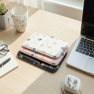 New square <strong>Mirror</strong> Cute <strong>Dog</strong> Paw Design Small Handheld <strong>Mirror</strong> for Girls Dormitory Office Foldable Desktop Makeup <strong>Mirror</strong> - Product Image 4