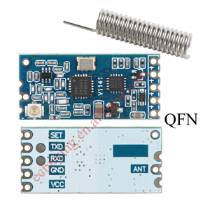 <span class=keywords><strong>HC</strong></span>-<span class=keywords><strong>12</strong></span> <span class=keywords><strong>433Mhz</strong></span> SI4438 Module de Port série de Transmission transparente sans fil 1000m UART 3.3V/5V niveau TTL avec antenne - Product Image 2