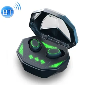 TSSD kustom md518 handfree audifonos gaming lampu led warna-warni headset earphone Bluetooth nirkabel in-ear untuk ponsel