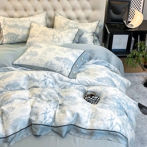 Adult Exotic Grunge Subcultures Print Modern Eco-Friendly Style for Personalized Bedroom Cotton-Polyester Four-Piece <strong>Set</strong> - Product Image 1