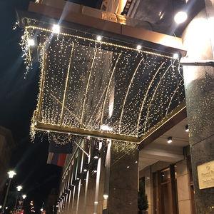 Guirlande lumineuse LED rideau de glaçons 220V pour décoration extérieure, jardin, scène, Noël, éclairage de fêtes, indice de protection IP65 - Product Image 6