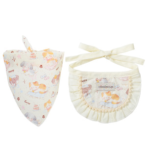 Babero de Algodón Estampado para Mascotas, Diseño de Dibujos Animados, Cómodo, para Todas las Estaciones, Accesorios para Gatos - Product Image 4