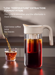 <span class=keywords><strong>Cafetera</strong></span> Francesa <span class=keywords><strong>de</strong></span> Vidrio Borosilicato, 1.9L <span class=keywords><strong>de</strong></span> Capacidad, Diseño Moderno, Ecológica, <span class=keywords><strong>con</strong></span> <span class=keywords><strong>Filtro</strong></span> Manual para Té Helado/Jugo - Product Image 4