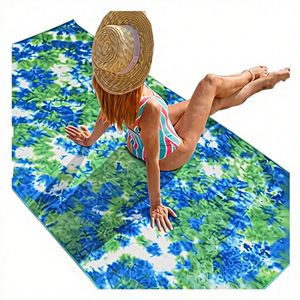 Custom YMT Tie Dyed Non Slip <b>Microfiber</b> Sports Print Quick-Dry Yoga Mat <b>Towel</b> - Product Image 2