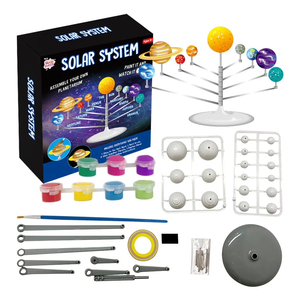Wholesale Science Kit Solar System Toys Glowing In Dark Paint Kids Drawing Toys For Schools