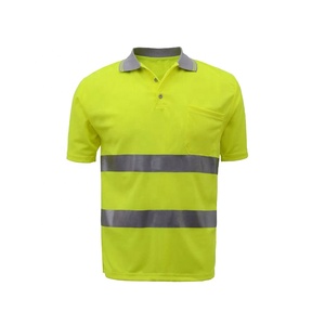 Men's High Visibility Reflective T <b>Shirt</b> Hi Vis Safety Workwear Construction Road Worker Breathable <b>Mesh</b> Quick Dry Work <b>Shirt</b> - Product Image 3