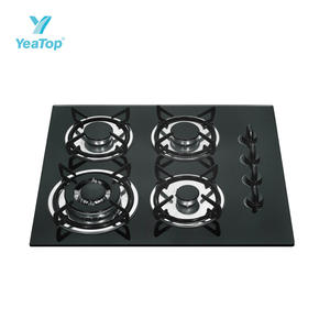 Table de cuisson à <span class=keywords><strong>gaz</strong></span> encastrable 60 cm, 4 brûleurs, en verre trempé, pour cuisinières GPL/GN, allumage par pile 1,5 V avec FFD - Prix <span class=keywords><strong>le</strong></span> plus bas - Product Image 4