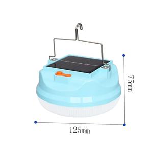 Linterna LED Portátil <span class=keywords><strong>de</strong></span> 12W para <span class=keywords><strong>Camping</strong></span>, IP55, ROHS, Azul+Blanco, PC Brillante, <span class=keywords><strong>Recargable</strong></span> Solar, para Exteriores, Senderismo, Emergencias, Jardín, con Certificación CE - Product Image 2