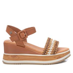 Sandales compensées en cuir pour femme Carmela 160589 style plateforme - Product Image 1