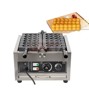 110V 220V Commercial Electric High Quality Electric Non Stick 3/6 Pieces Ball Shaped Waffle Baker Baking Machine