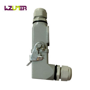 WZUMER HA 5 Pins Heavy Duty <strong>Connector</strong> 90 Degree Deg Elbow Docking <strong>Type</strong> - Product Image 2