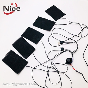 5v USB elektrikli karbon fiber yıkanabilir bez isıtma pedi - Product Image 6
