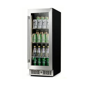 Refrigerador/Enfriador NE-351-P de Acero Inoxidable para Debajo del Mostrador, con Puerta de Vidrio Individual, Zona de Temperatura Única, para Bebidas, para el Hogar - Product Image 1