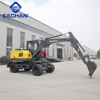 Nouveau produit excavatrice tout terrain de 6 tonnes chantiers de construction de routes excavatrice à levage hydraulique excavatrice à 4 roues motrices