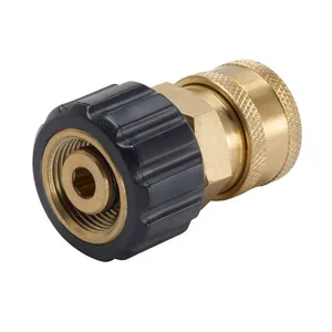 High Pressure Washer Quick Disconnect Socket Converts Male M22 Outlet to Female 3/8 inch