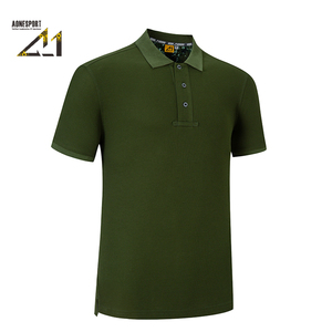 เสื้อโปโลแขนสั้นผ้าฝ้ายทอเนื้อแน่นสำหรับผู้ชาย A-1 แห้งเร็ว ระบายอากาศได้ดี เหมาะสำหรับใส่กลางแจ้ง - Product Image 5