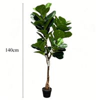 Ficus artificiel réaliste, plante artificielle en forme de figuier pour la décoration du salon ou de l'hôtel