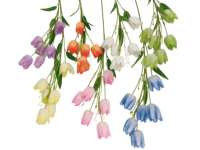 Vente en gros de fleurs artificielles en soie, tulipes dégradées à longue tige de 83 cm, tulipes artificielles personnalisées pour la décoration florale de mariage et de la maison