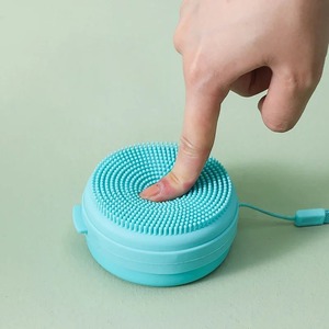 Cepillo de Baño de Silicona, Esponja Exfoliante para Ducha, Caja de Jabón, Cepillo Limpiador de Silicona, Herramienta de Masaje, Cepillos de Baño - Product Image 2