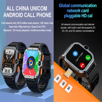 Reloj PGD 4 + 64G 1,99 pulgadas 4 Core 4G tarjeta Sim Cámara dual GPS WIFI 2,4G/5G Android 8,1 fitness reloj cuadrado teléfono móvil