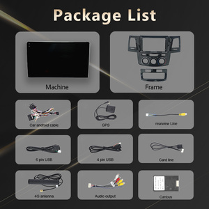 Chất lượng cao 9 "Xe <span class=keywords><strong>Android</strong></span> Auto DVD Player cho Toyota Fortuner Hilux Revo VIGO 2005-2014 headunit video xách tay đa phương tiện - Product Image 3