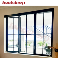 Fenêtre à battant en verre aluminium avec moustiquaire Landsharp bon marché fenêtres à vendre prix direct usine