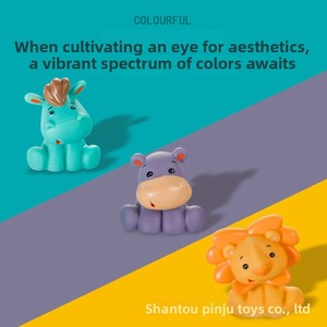 Blocchi da Costruzione Digitali per Bambini e Neonati, Tema Animali e Dinosauri, Design in Rilievo, Fai-da-Te, Plastica Morbida, 40 Pezzi, 0-24 Mesi - Product Image 3