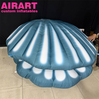 Coquille rouge gonflable décorative personnalisée pour événements, ballon coquillage gonflable pour la publicité