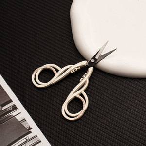 Vintage Embroidery Scissors Stainless Steel Straight Head Versatile For Cross Stitch Tailoring Craft Tea Bag Cutting - Product Image 3