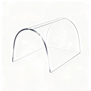 Modern Acrylic Display Rack Desktop Horizontal Pre-Assembled Light Weight <b>Floating</b> Shelf Single Tier Clear <b>Plastic</b> Corrosion - Product Image 1