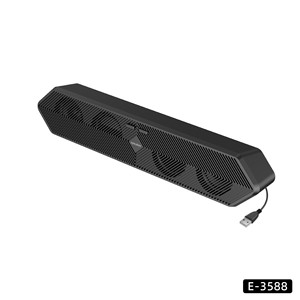 Haut-parleur d'ordinateur à double driver, alimenté par USB, connexion par un seul câble pour ordinateur portable, utilisation mobile et domestique - Product Image 3