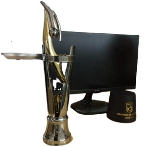 Trofeo de Fútbol de Acero Inoxidable 304/316 con Acabado Espejo, Grabado Láser, Impresión Tipográfica, Antioxidante y Anticorrosión - Product Image 1