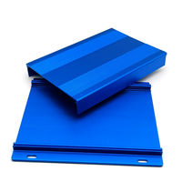 Boîtier électronique en alliage d'aluminium coloré OEM avec fente pour carte PCB intégrée, boîtier en aluminium pour contrôleur d'acquisition de données, boîtier d'équipement