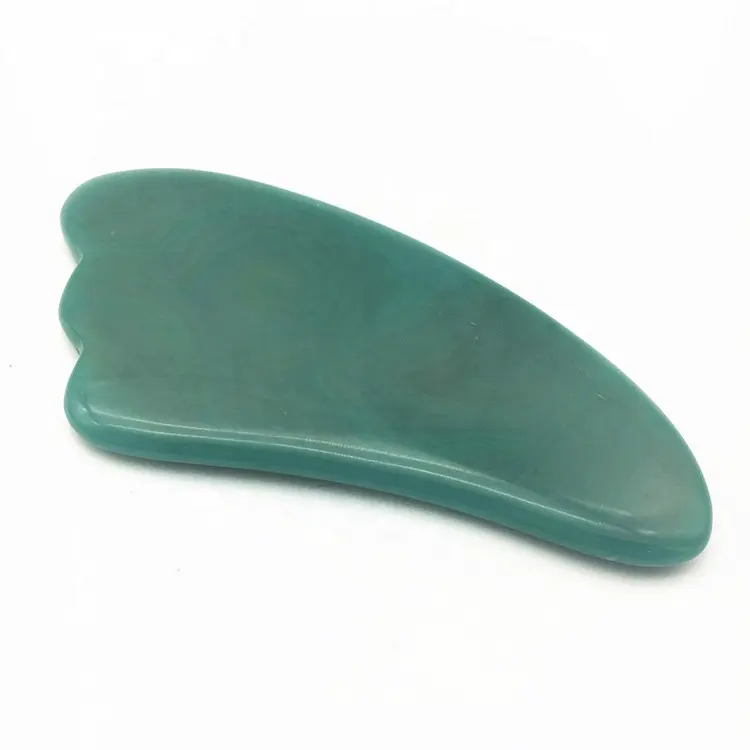 Gua Sha Facial Tool Natural Green Aventurine Jade Melon Massage Tool For The Face And Body To Reduce Muscle Tension And Swelling