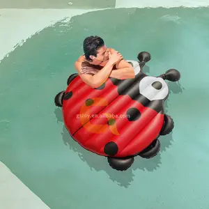 Bơi đi xe trên trẻ em hồ bơi nổi Nệm Inflatable bọ rùa