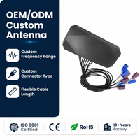 Antenne Combo Multi-Bandes MIMO 8-en-1 GPS GNSS 3G 4G 5G WiFi V2X Verticale ABS Étanche Omnidirectionnelle pour Véhicules et Équipements Industriels